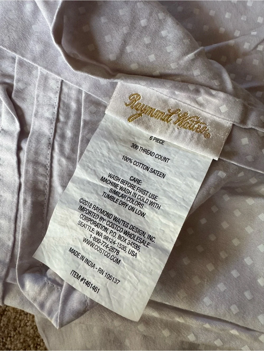 Queen flat sheet White Dotted Cotton Bedding Sheet